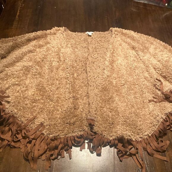 Astars Chalet Grande Poncho cardigan Fringe Rodeo Ready o/s - Picture 2 of 8